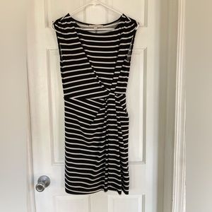 Loft petite, small, wrap around dress